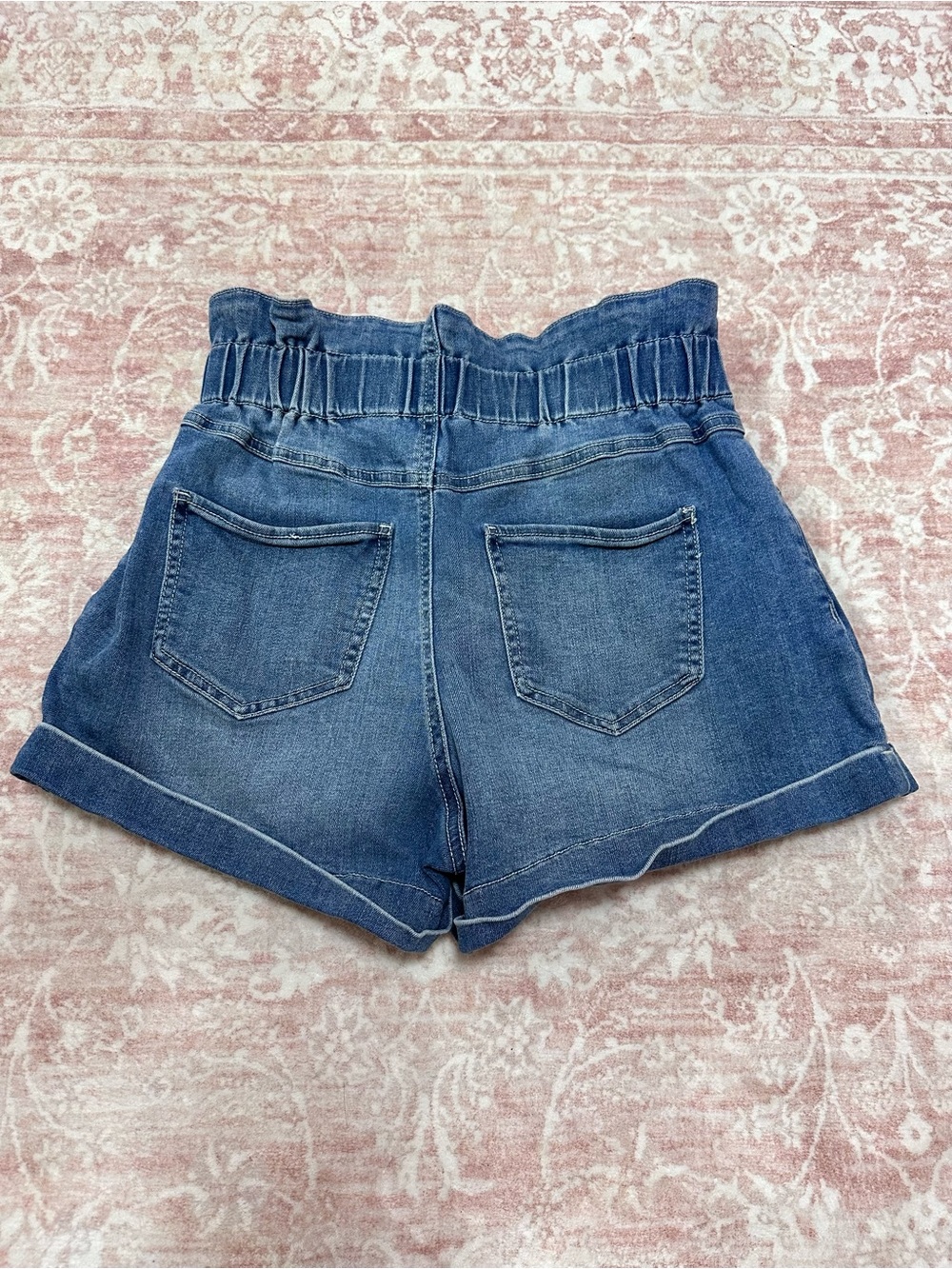 “Paper Bag” 💙 Denim High Waisted Shorts - Picture 7 of 10